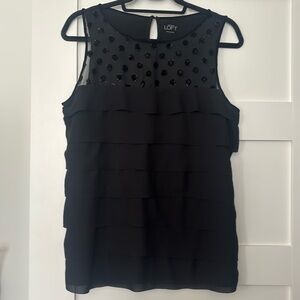 Size L LOFT Black Sleeveless Top